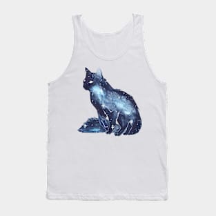 Funny Galaxy Cat Tank Top